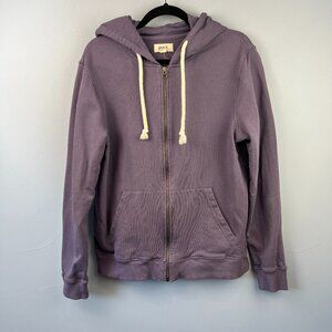 PACT Organic Cotton Purple Full Zip Hoodie Size S Hiking Camping Sustainable